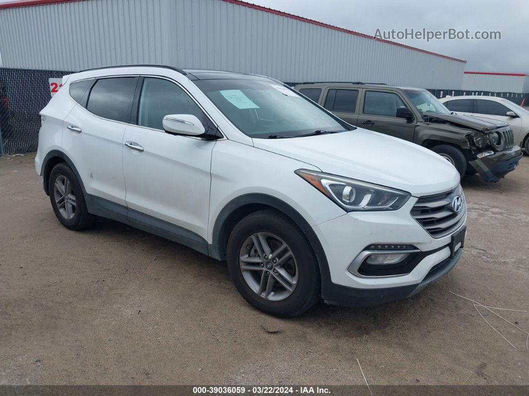 2018 Hyundai Santa Fe Sport 2.4l White vin: 5XYZU3LB6JG547375