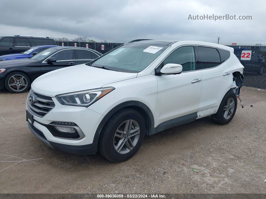 2018 Hyundai Santa Fe Sport 2.4l White vin: 5XYZU3LB6JG547375