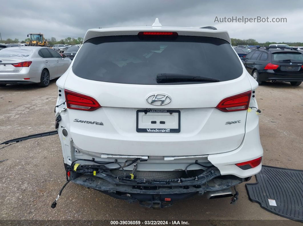 2018 Hyundai Santa Fe Sport 2.4l White vin: 5XYZU3LB6JG547375