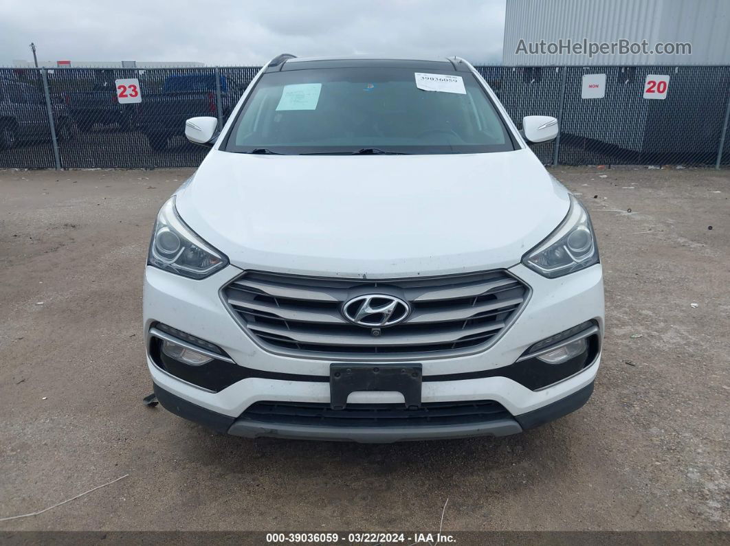 2018 Hyundai Santa Fe Sport 2.4l White vin: 5XYZU3LB6JG547375