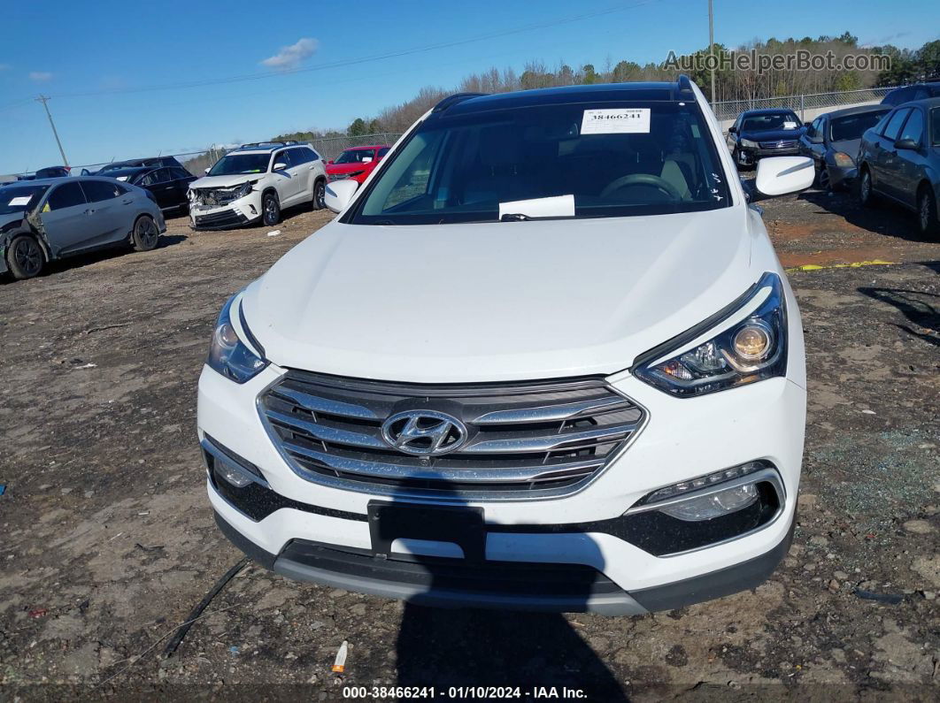 2018 Hyundai Santa Fe Sport 2.4l White vin: 5XYZU3LB6JG554570