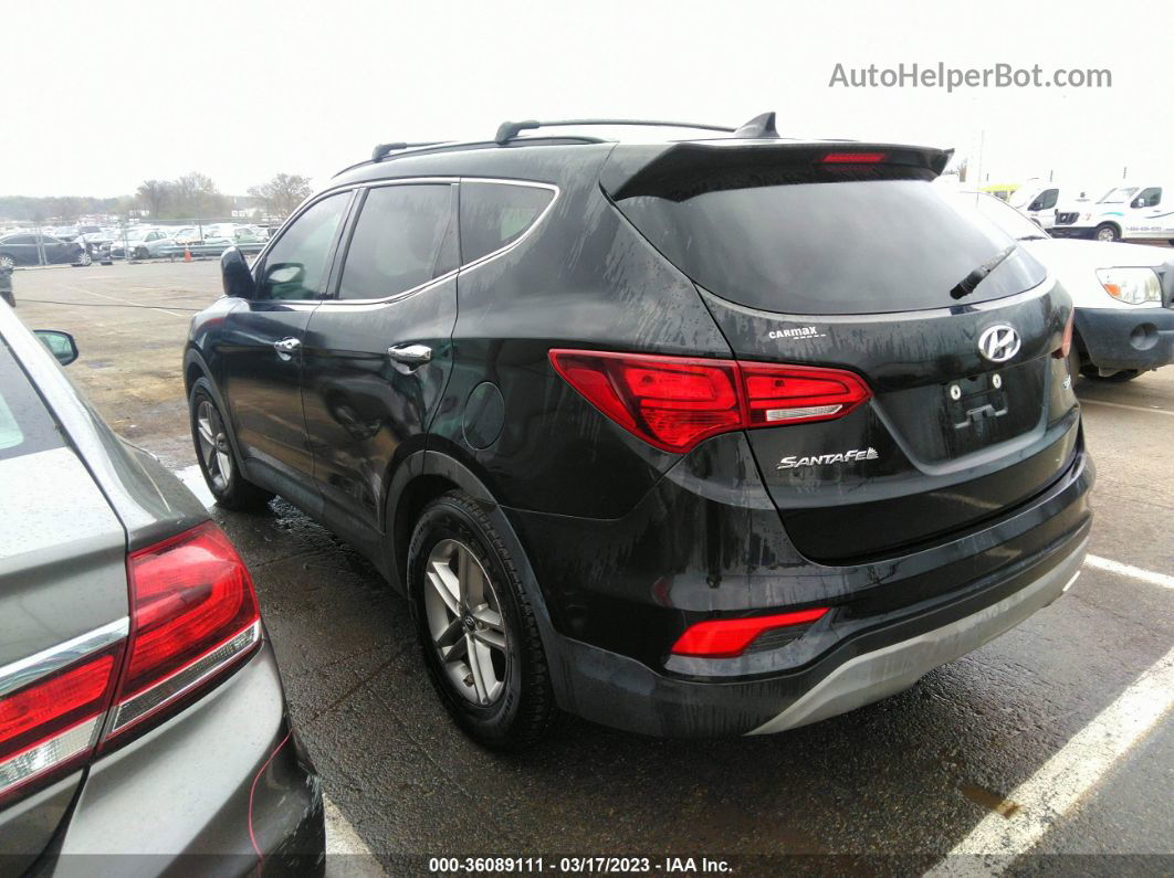 2018 Hyundai Santa Fe Sport 2.4l Black vin: 5XYZU3LB6JG559977