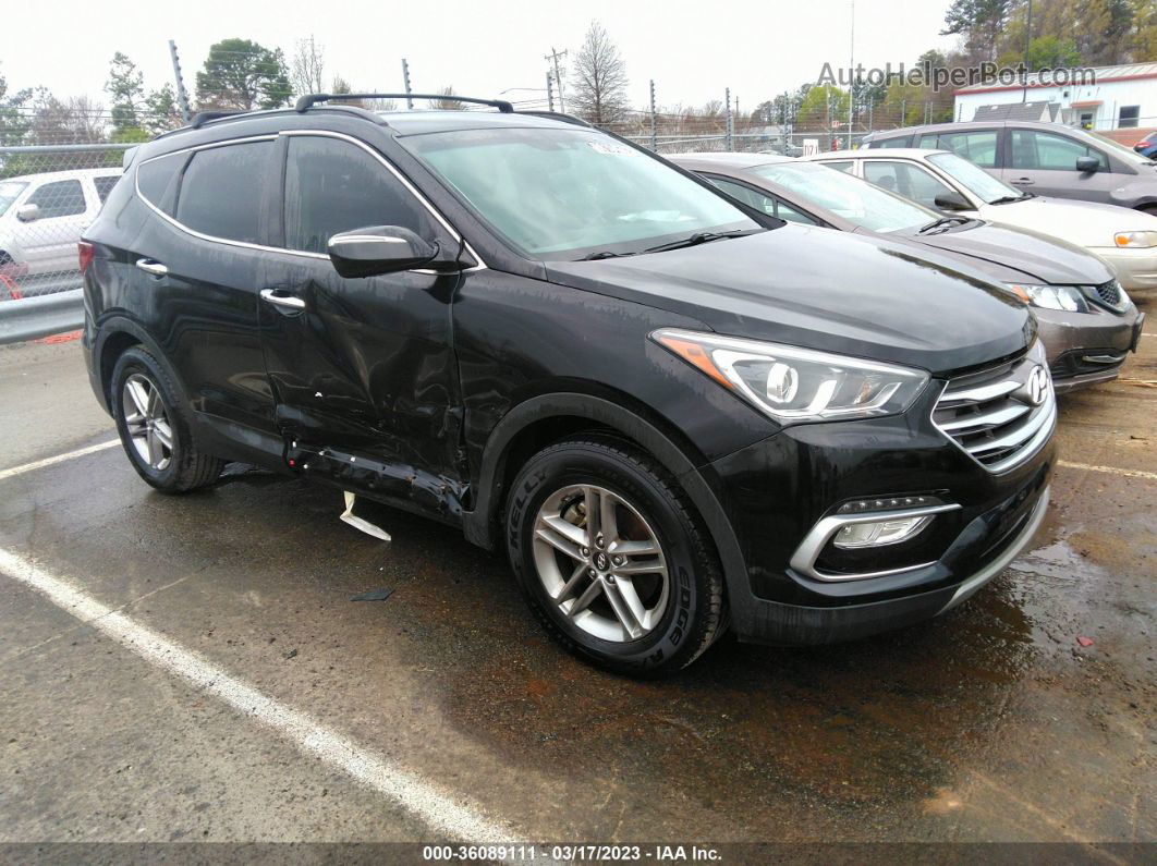 2018 Hyundai Santa Fe Sport 2.4l Black vin: 5XYZU3LB6JG559977