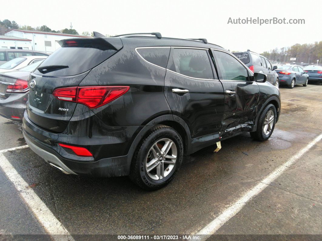 2018 Hyundai Santa Fe Sport 2.4l Black vin: 5XYZU3LB6JG559977