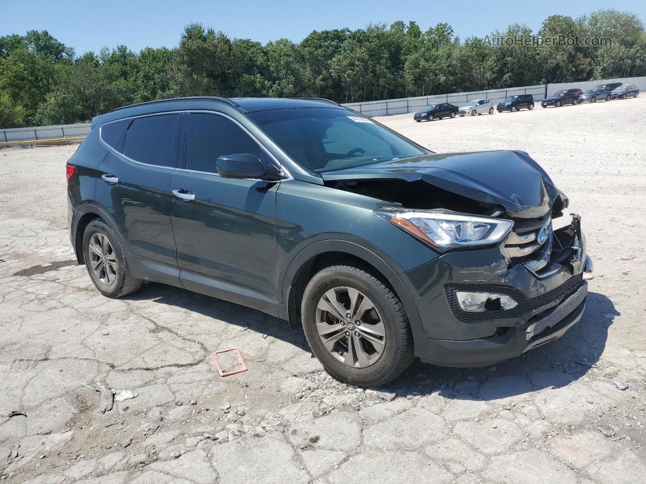 2013 Hyundai Santa Fe Sport  Черный vin: 5XYZU3LB7DG041297