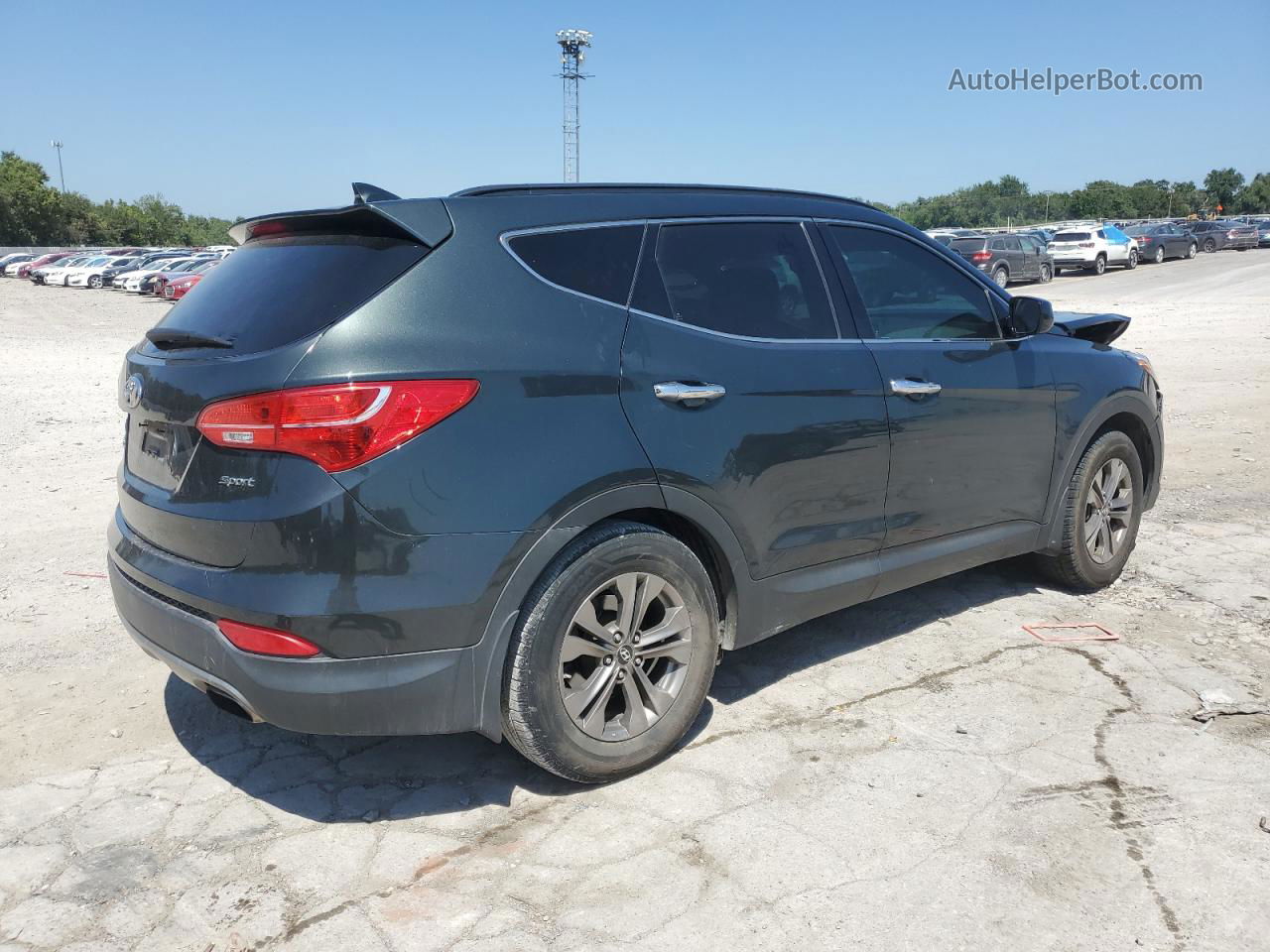 2013 Hyundai Santa Fe Sport  Черный vin: 5XYZU3LB7DG041297