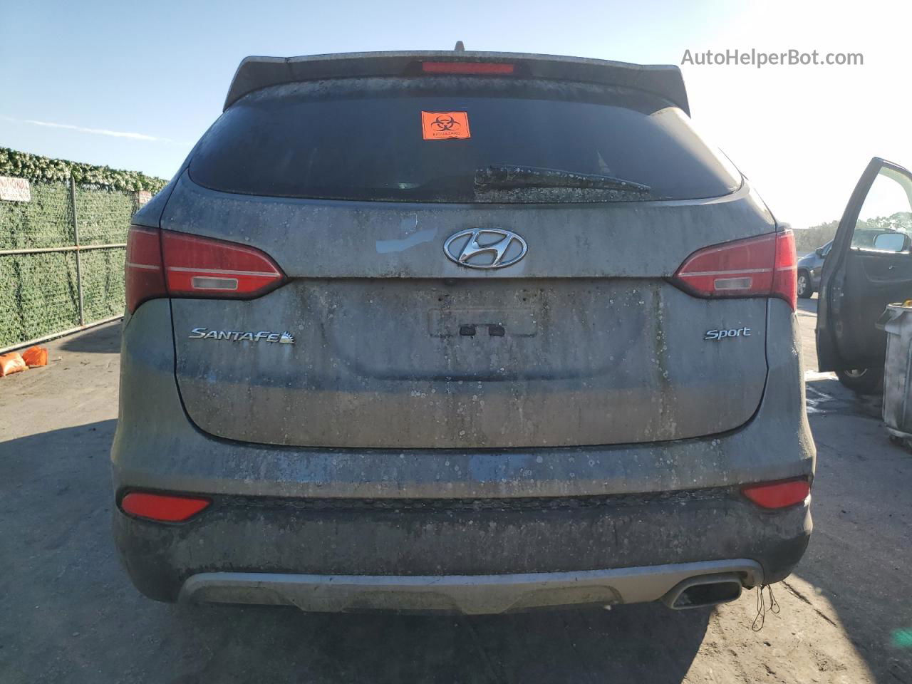 2013 Hyundai Santa Fe Sport  Gray vin: 5XYZU3LB7DG041865