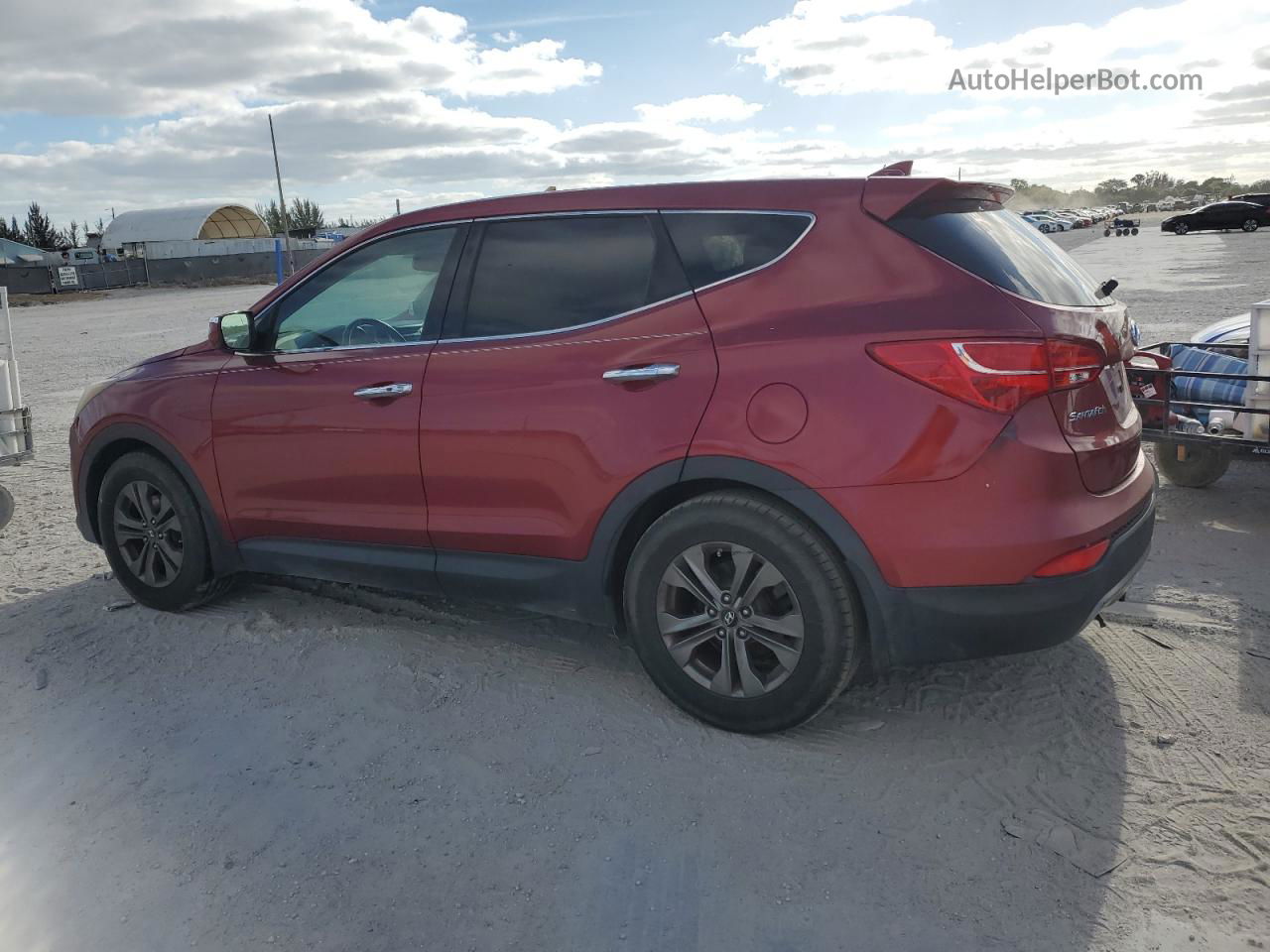 2013 Hyundai Santa Fe Sport  Red vin: 5XYZU3LB7DG070556