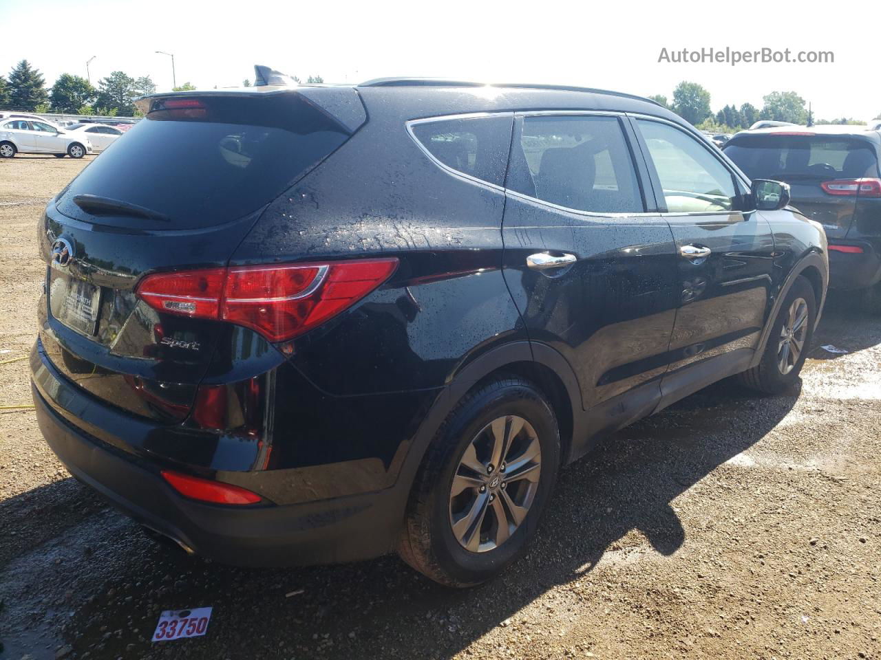 2013 Hyundai Santa Fe Sport  Black vin: 5XYZU3LB7DG081265