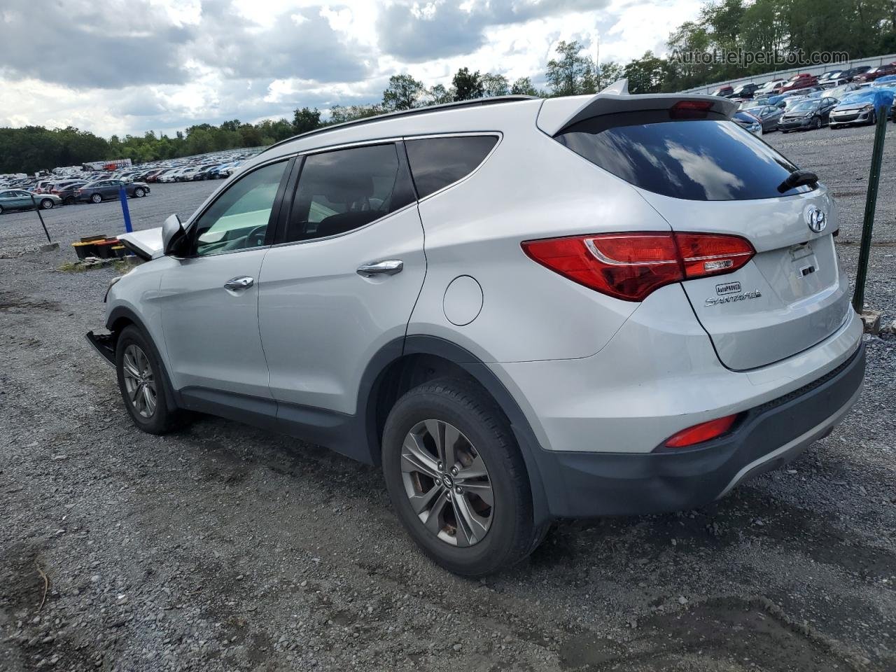 2014 Hyundai Santa Fe Sport  Silver vin: 5XYZU3LB7EG150330