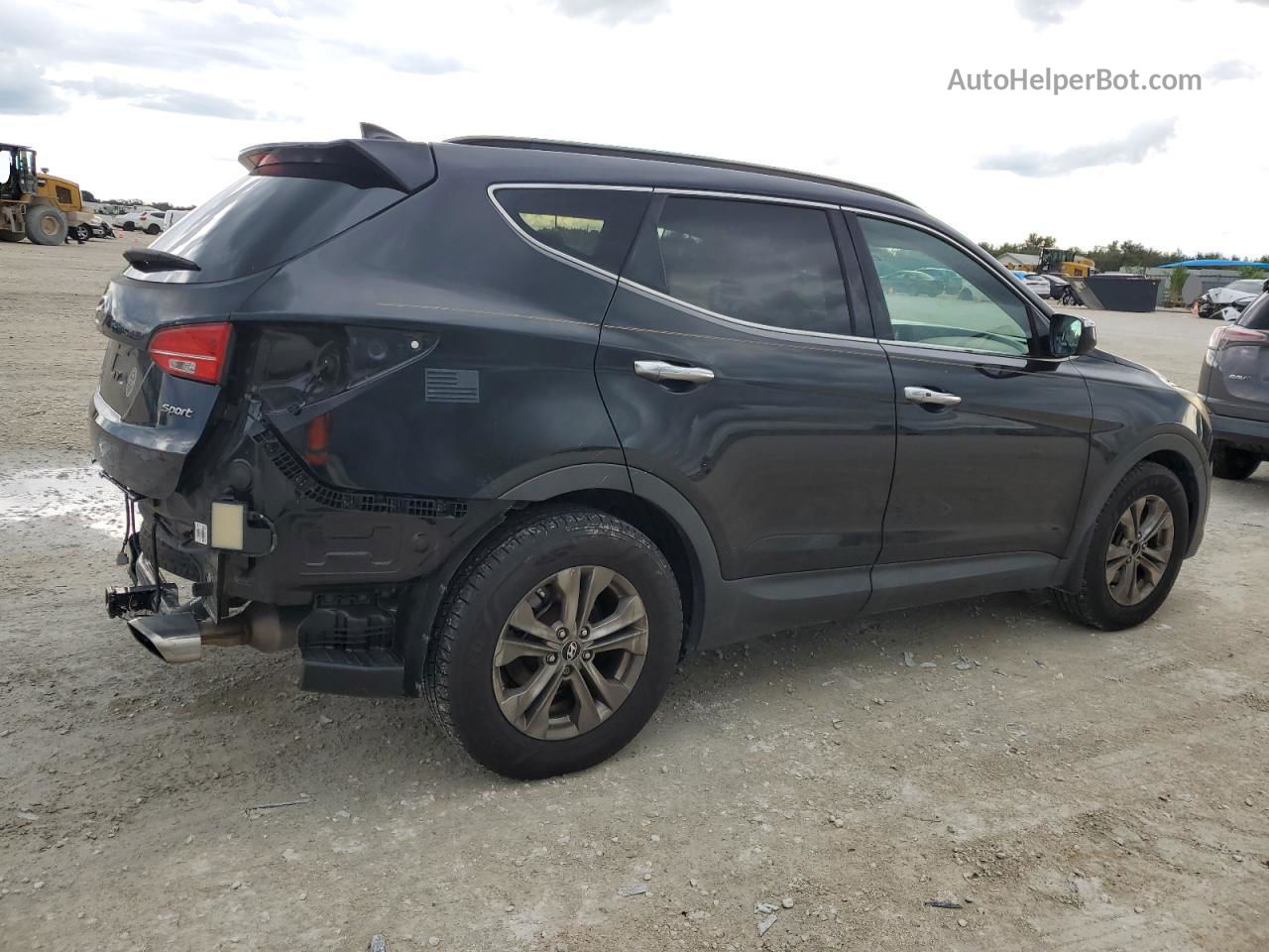 2014 Hyundai Santa Fe Sport  Черный vin: 5XYZU3LB7EG157178