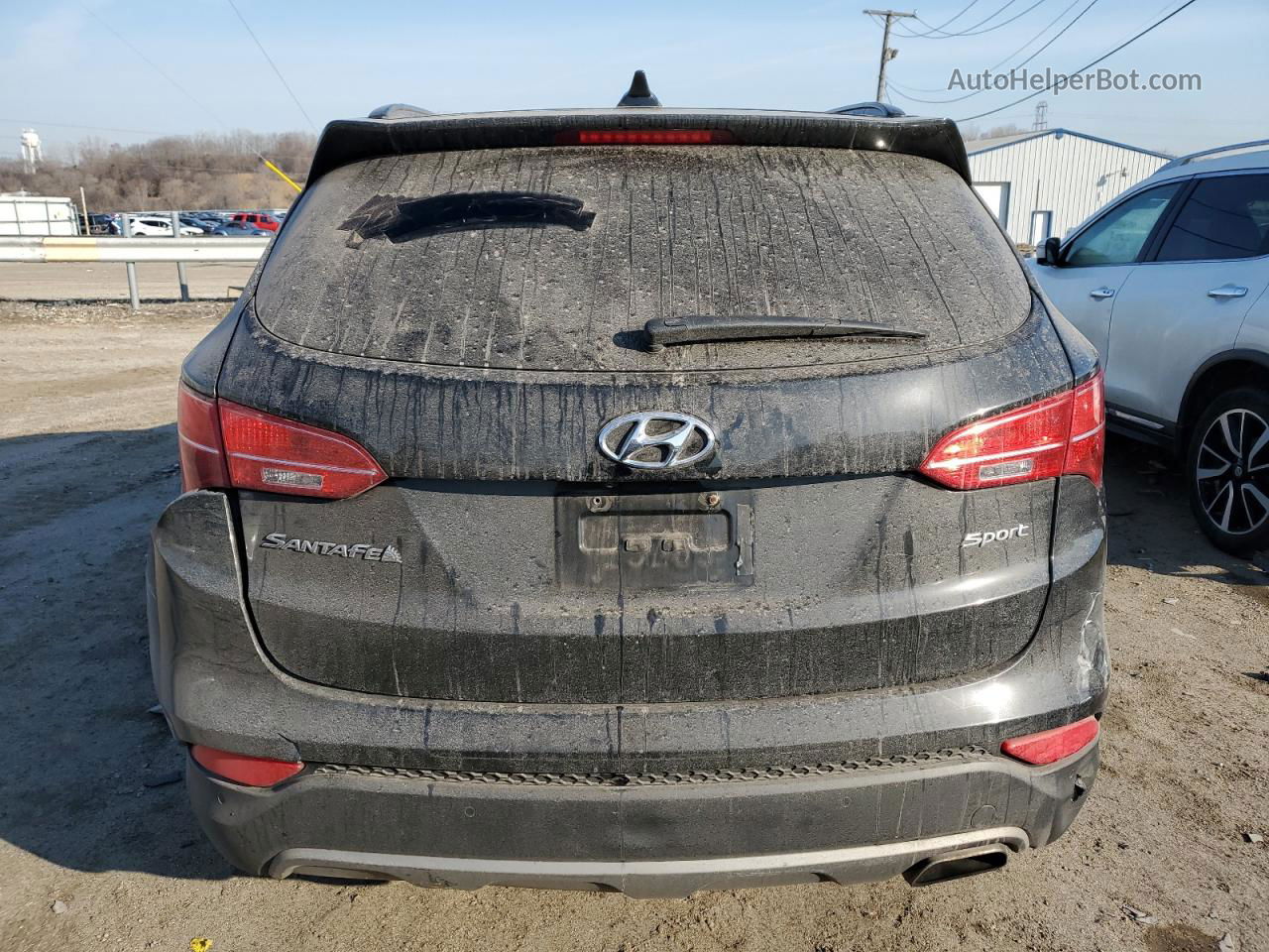 2014 Hyundai Santa Fe Sport  Black vin: 5XYZU3LB7EG193856