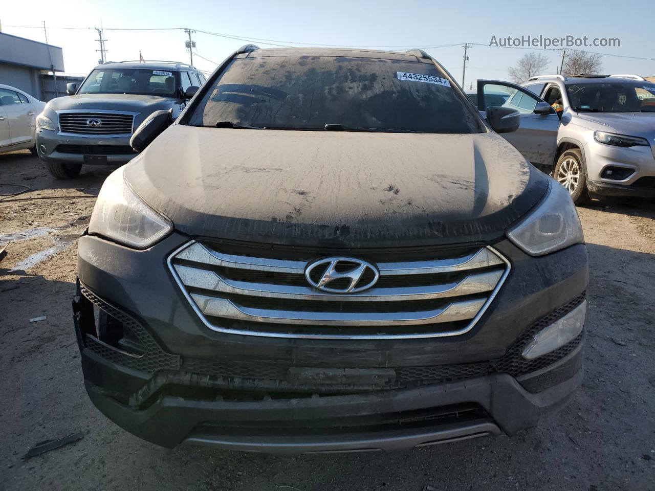 2014 Hyundai Santa Fe Sport  Черный vin: 5XYZU3LB7EG193856