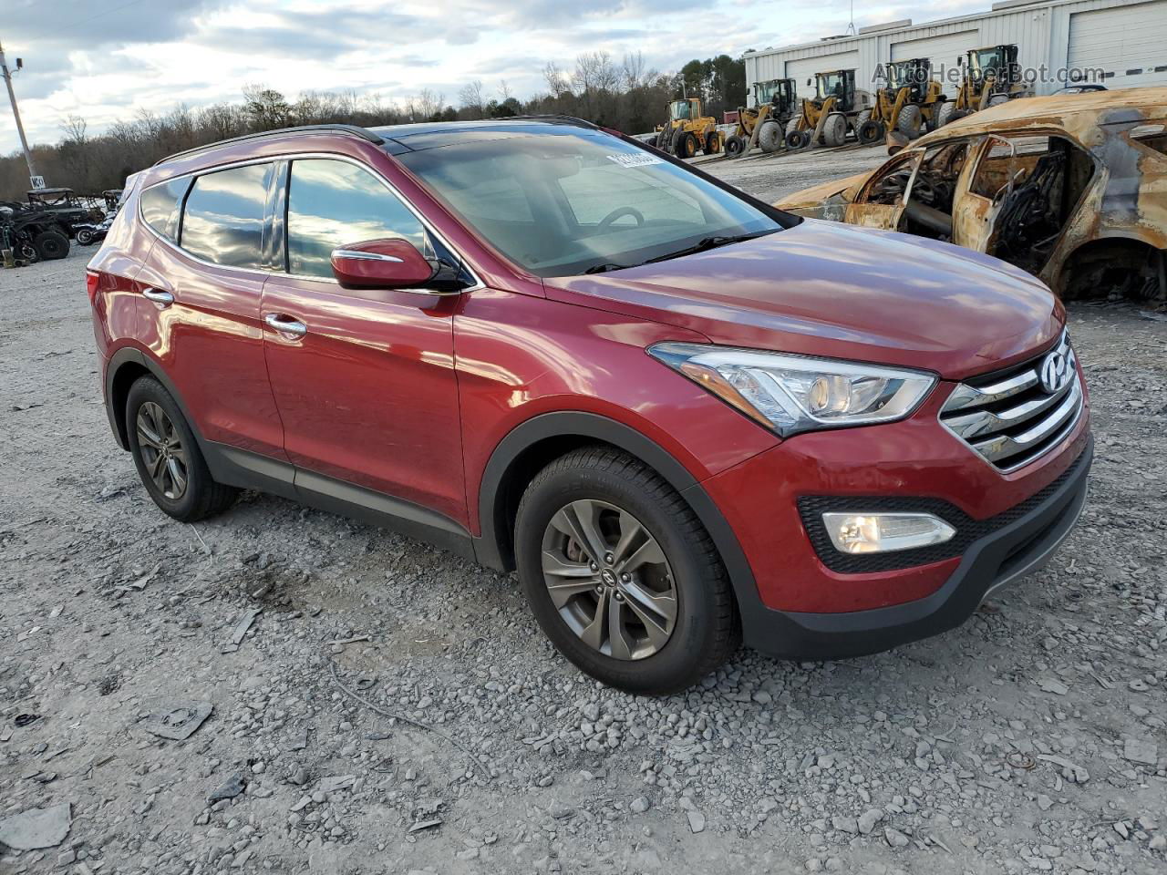 2014 Hyundai Santa Fe Sport  Красный vin: 5XYZU3LB7EG215032