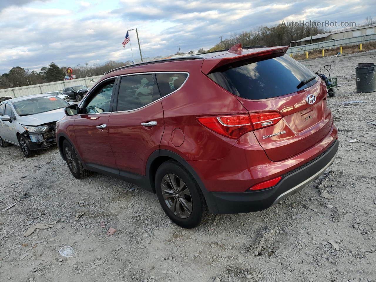 2014 Hyundai Santa Fe Sport  Красный vin: 5XYZU3LB7EG215032