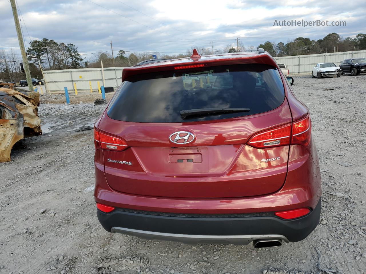 2014 Hyundai Santa Fe Sport  Красный vin: 5XYZU3LB7EG215032