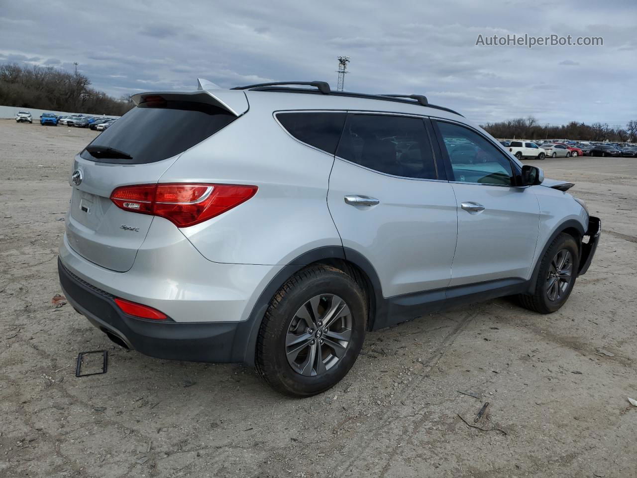 2014 Hyundai Santa Fe Sport  Серебряный vin: 5XYZU3LB7EG222370