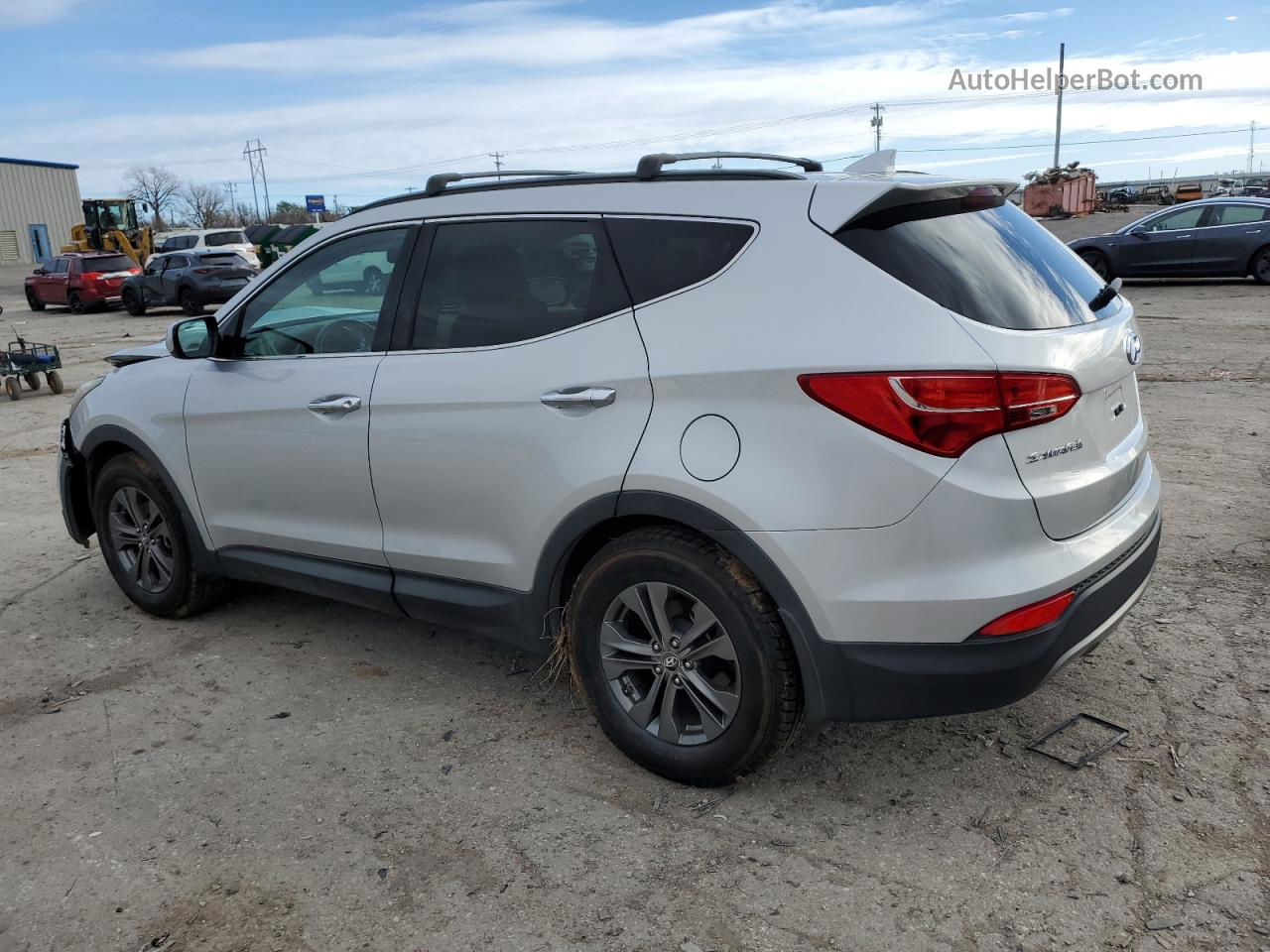 2014 Hyundai Santa Fe Sport  Серебряный vin: 5XYZU3LB7EG222370