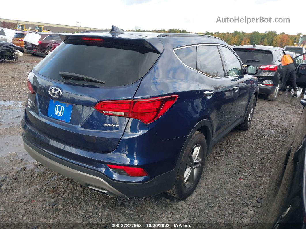 2018 Hyundai Santa Fe Sport 2.4l Blue vin: 5XYZU3LB7JG530195