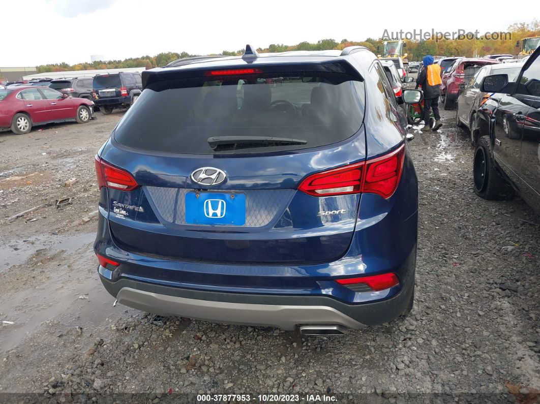 2018 Hyundai Santa Fe Sport 2.4l Blue vin: 5XYZU3LB7JG530195