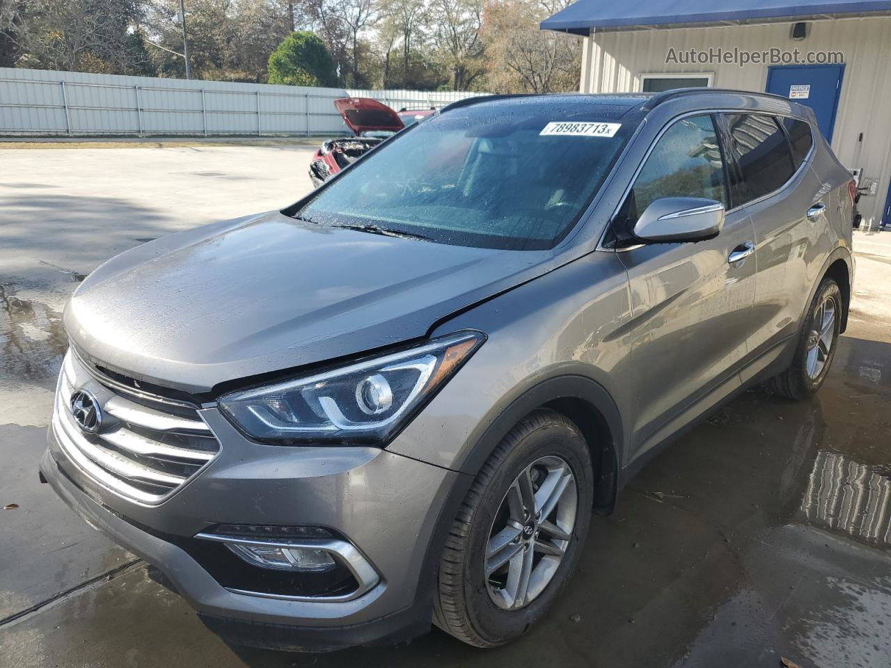 2018 Hyundai Santa Fe Sport  Gray vin: 5XYZU3LB7JG559714