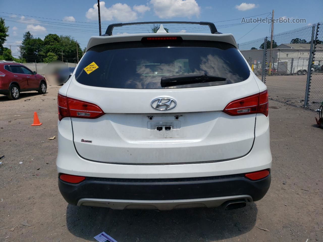 2013 Hyundai Santa Fe Sport  Белый vin: 5XYZU3LB8DG003593