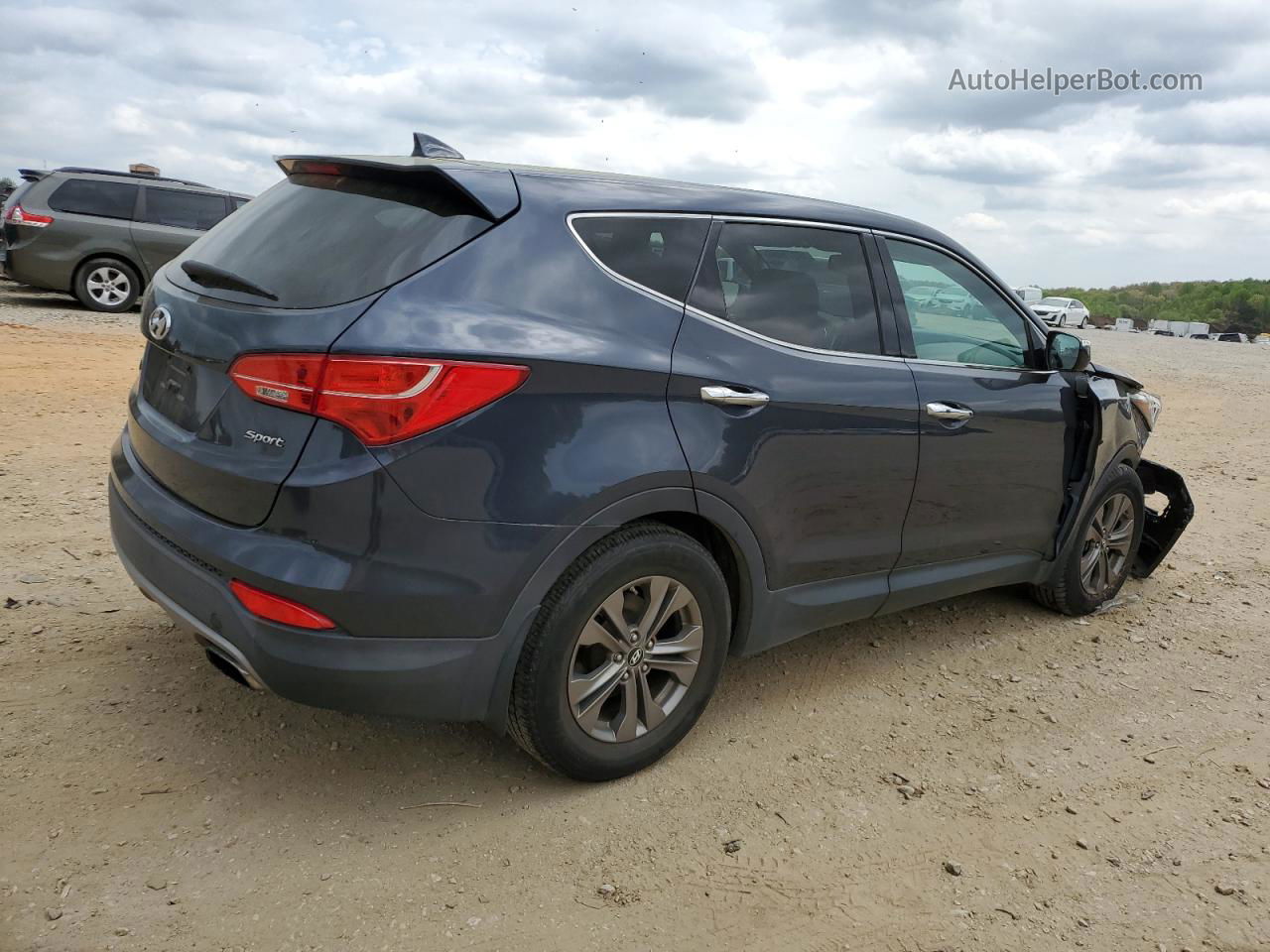 2013 Hyundai Santa Fe Sport  Синий vin: 5XYZU3LB8DG054298