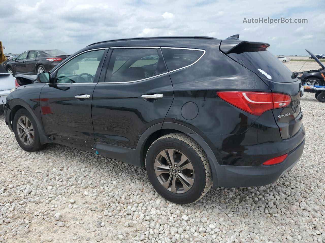 2013 Hyundai Santa Fe Sport  Черный vin: 5XYZU3LB8DG055726