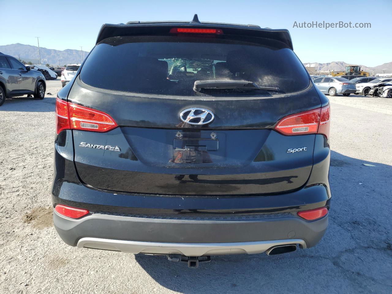 2013 Hyundai Santa Fe Sport  Black vin: 5XYZU3LB8DG118260