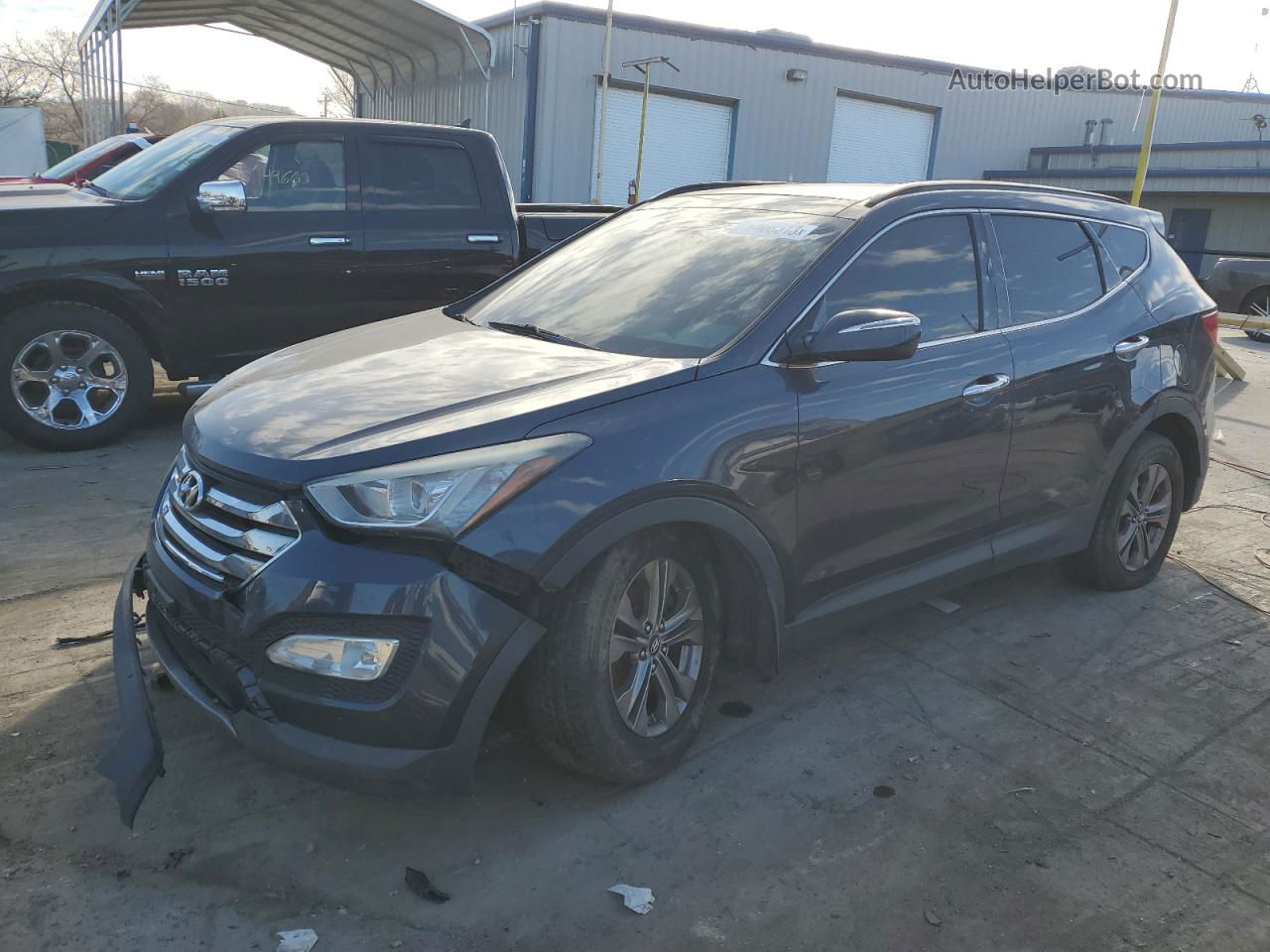 2014 Hyundai Santa Fe Sport Black vin: 5XYZU3LB8EG137814