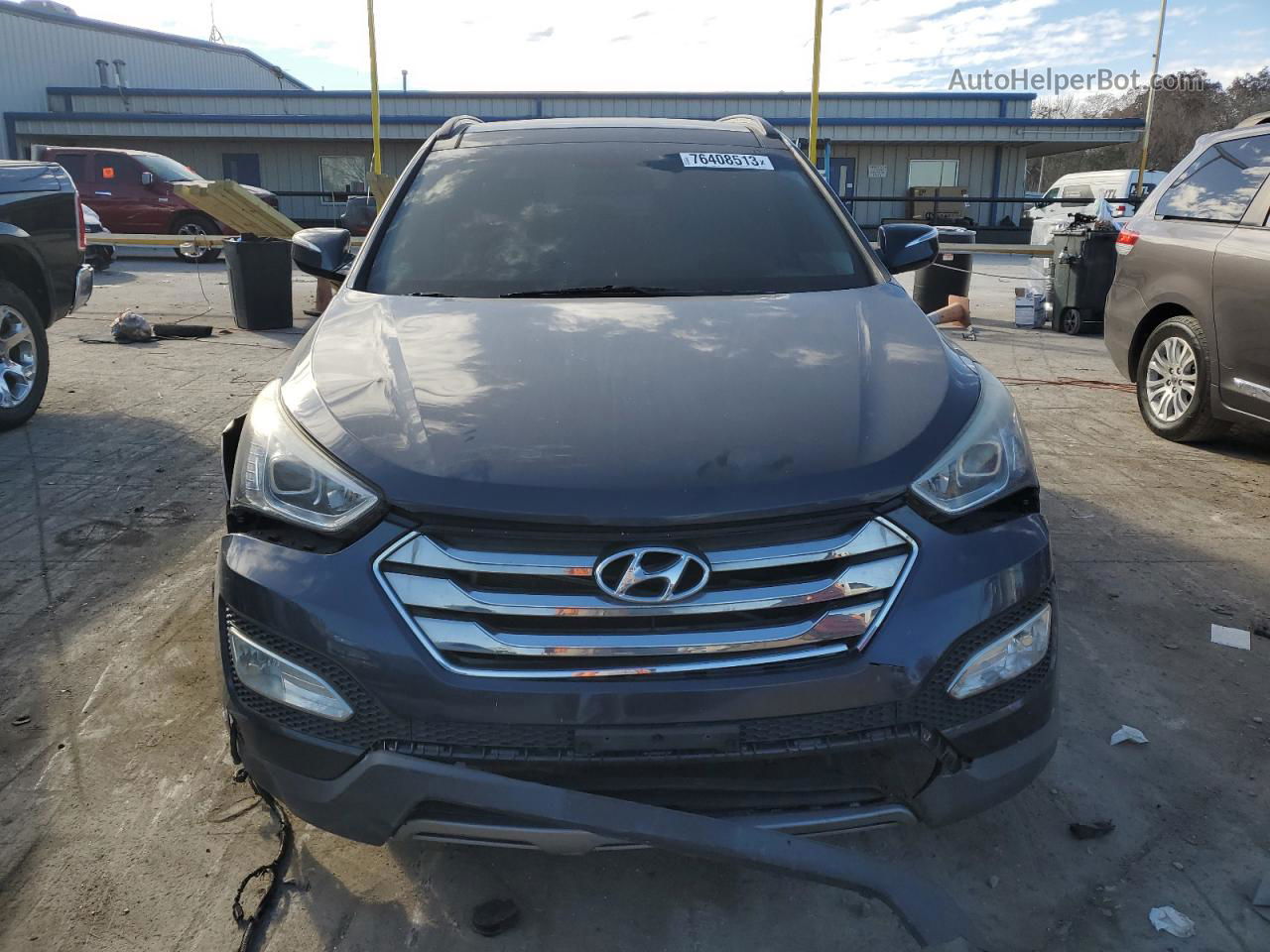 2014 Hyundai Santa Fe Sport Black vin: 5XYZU3LB8EG137814