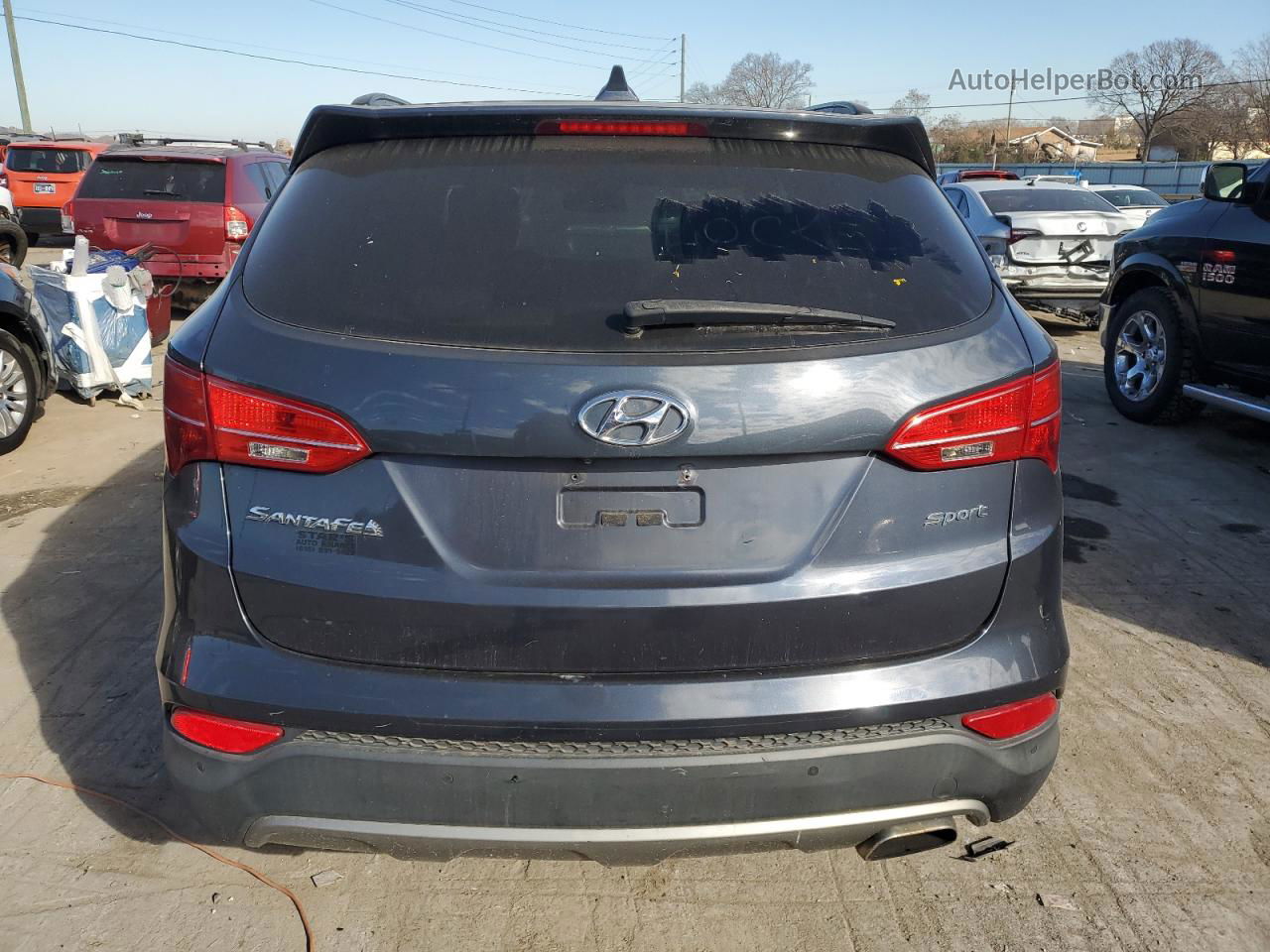 2014 Hyundai Santa Fe Sport Black vin: 5XYZU3LB8EG137814