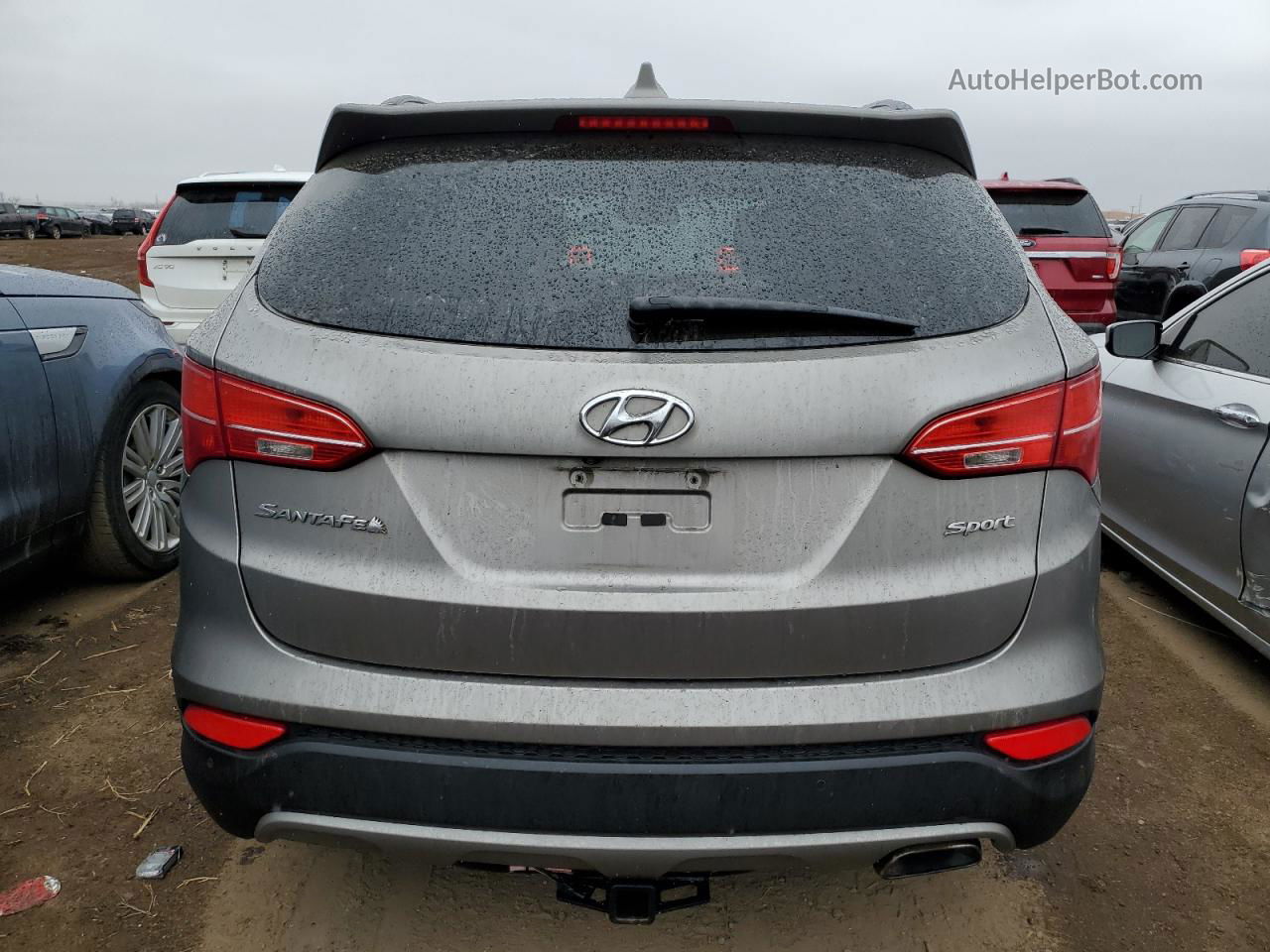 2014 Hyundai Santa Fe Sport  Gray vin: 5XYZU3LB8EG150532