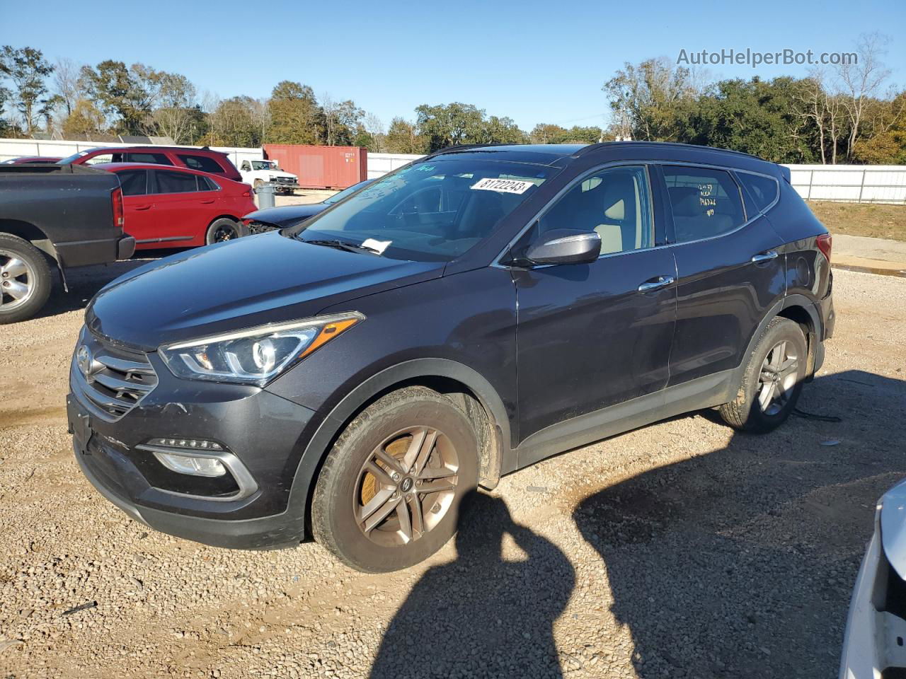 2018 Hyundai Santa Fe Sport  Charcoal vin: 5XYZU3LB8JG503605