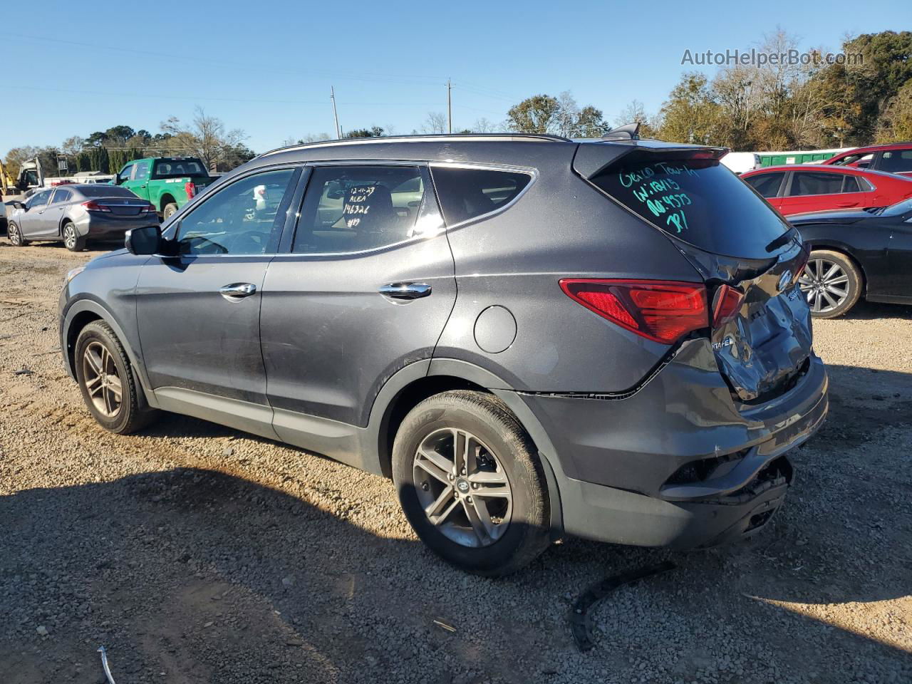 2018 Hyundai Santa Fe Sport  Charcoal vin: 5XYZU3LB8JG503605