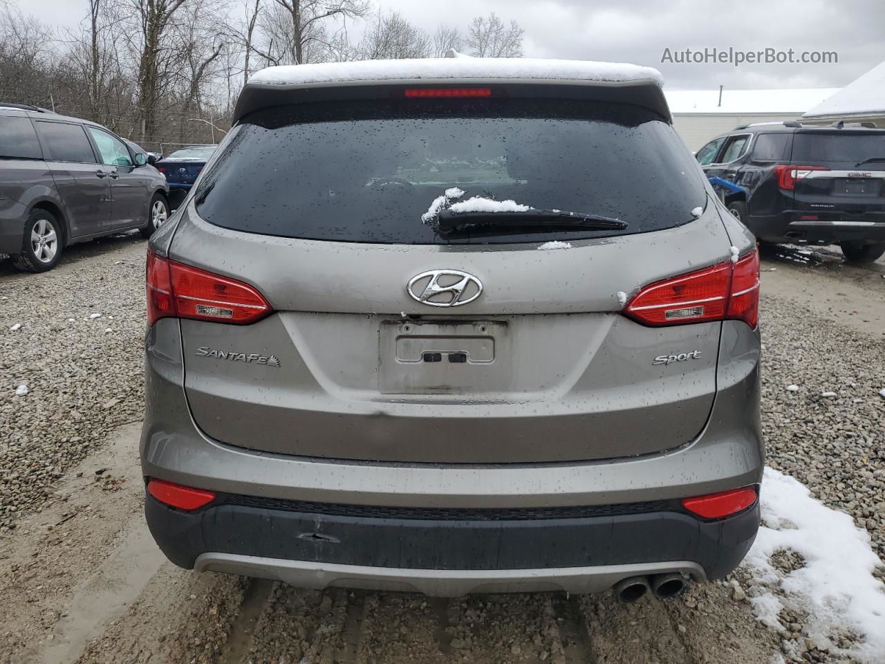 2013 Hyundai Santa Fe Sport  Gray vin: 5XYZU3LB9DG001903