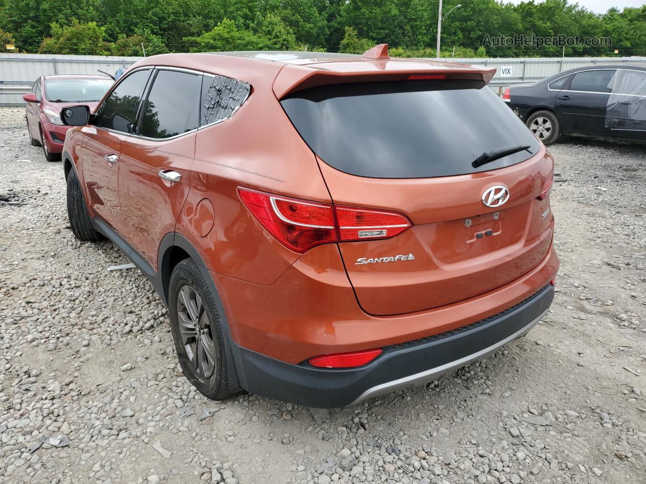 2013 Hyundai Santa Fe Sport  Orange vin: 5XYZU3LB9DG026431