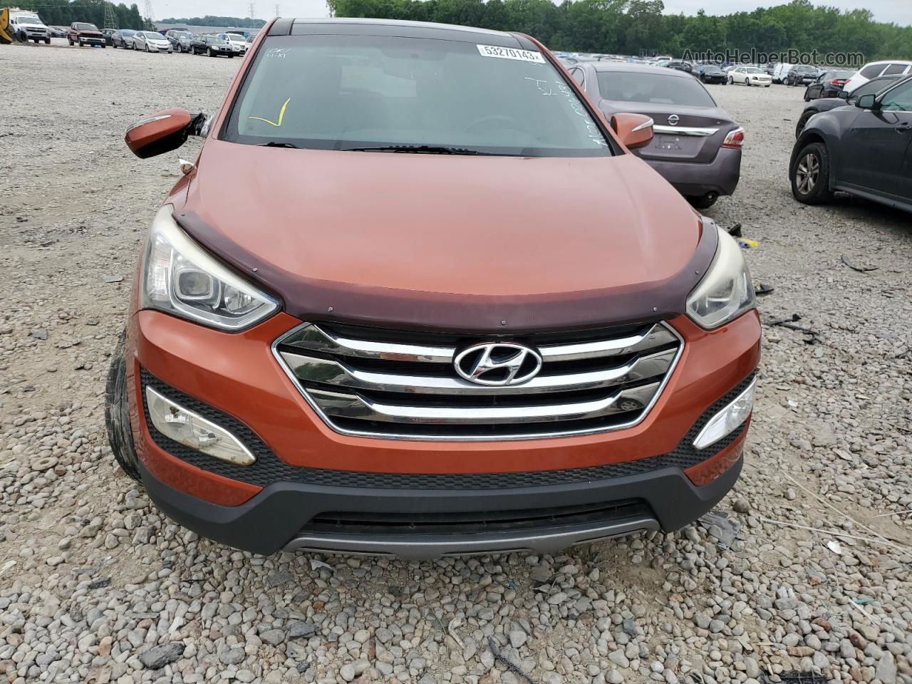 2013 Hyundai Santa Fe Sport  Orange vin: 5XYZU3LB9DG026431