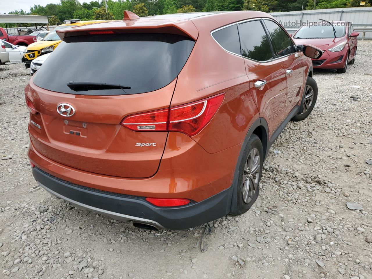 2013 Hyundai Santa Fe Sport  Orange vin: 5XYZU3LB9DG026431