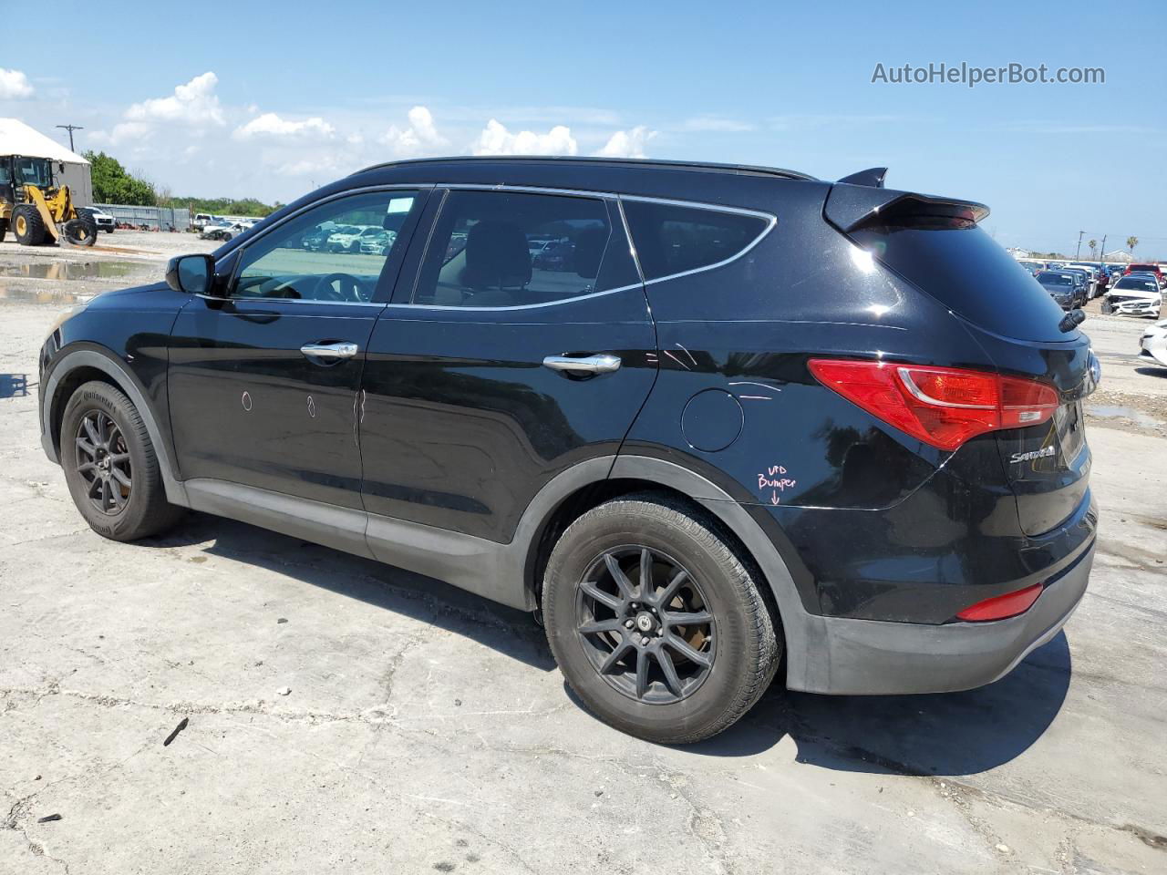 2013 Hyundai Santa Fe Sport  Black vin: 5XYZU3LB9DG094163