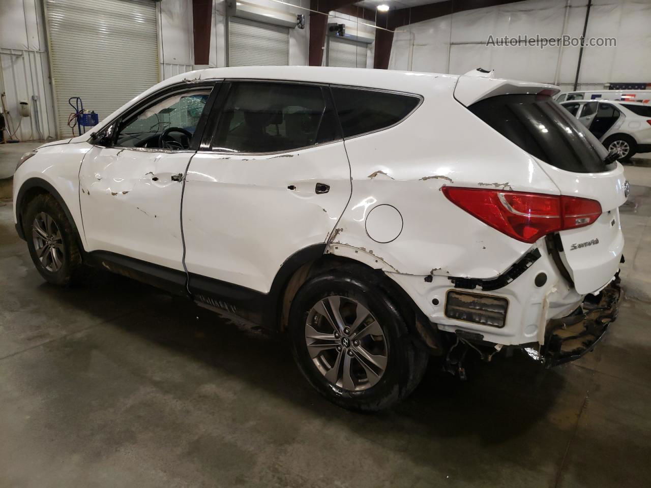 2013 Hyundai Santa Fe Sport  White vin: 5XYZU3LB9DG105808