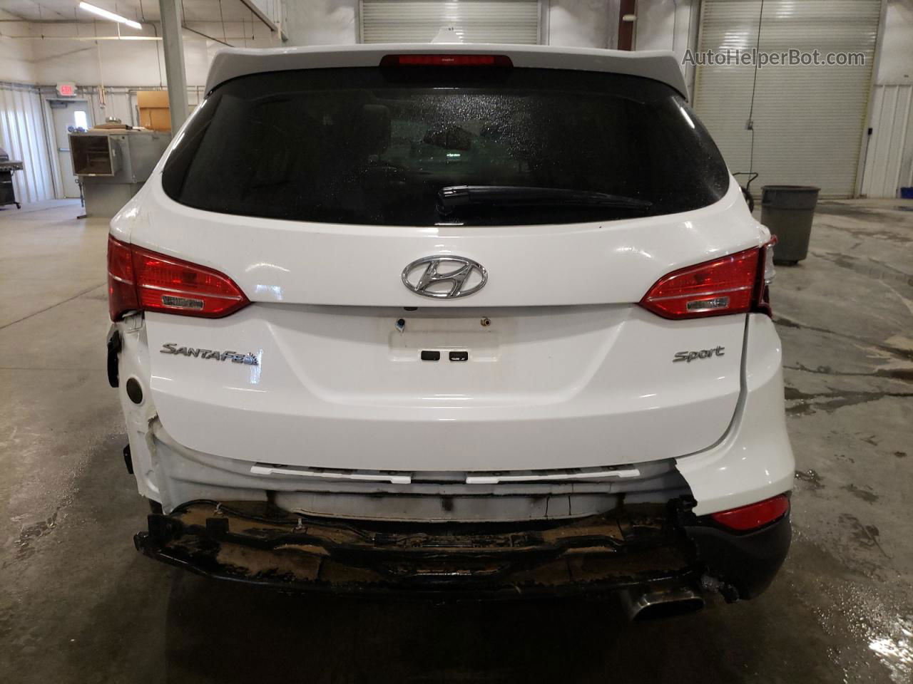 2013 Hyundai Santa Fe Sport  Белый vin: 5XYZU3LB9DG105808