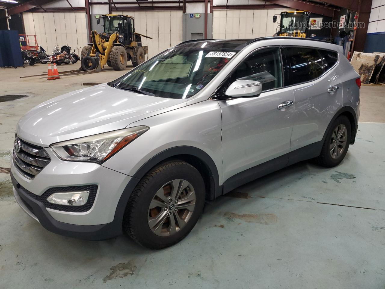 2014 Hyundai Santa Fe Sport  Silver vin: 5XYZU3LB9EG137952