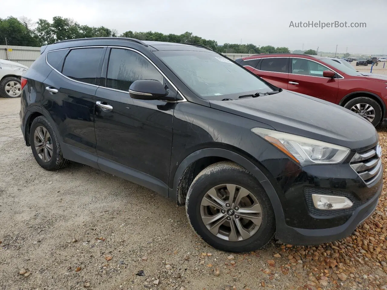 2015 Hyundai Santa Fe Sport  Черный vin: 5XYZU3LB9FG283463