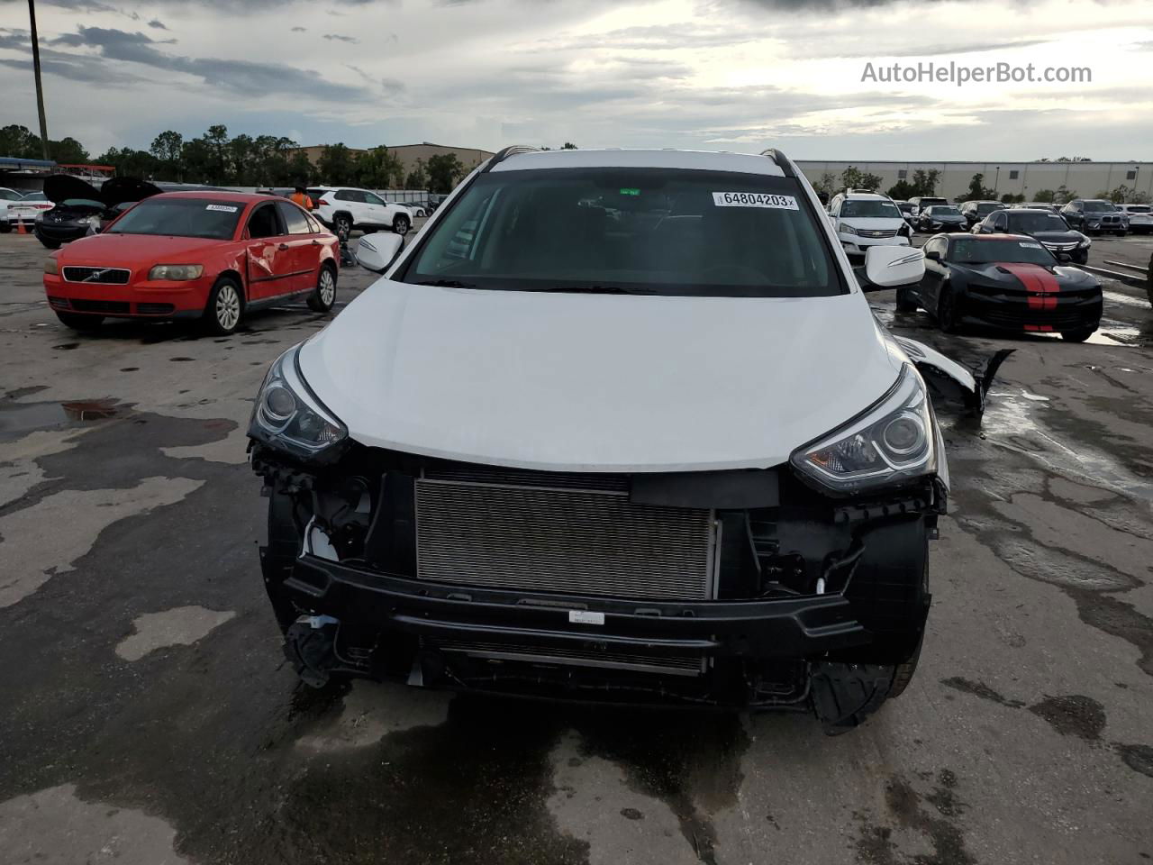 2018 Hyundai Santa Fe Sport  White vin: 5XYZU3LB9JG531249