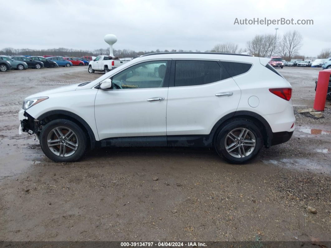 2018 Hyundai Santa Fe Sport 2.4l White vin: 5XYZU3LB9JG543255