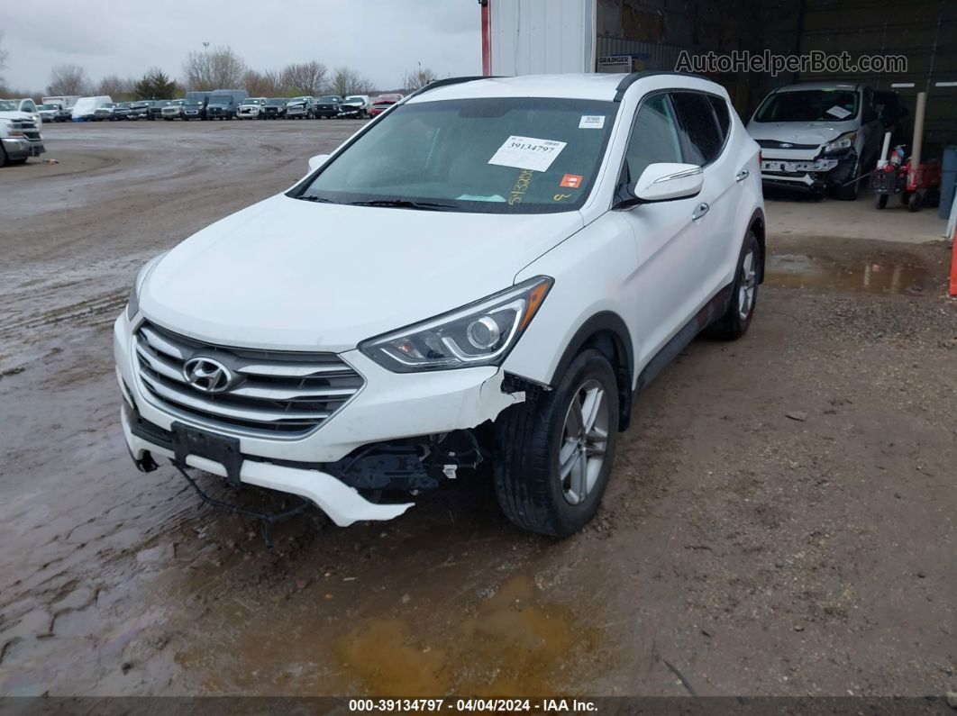 2018 Hyundai Santa Fe Sport 2.4l White vin: 5XYZU3LB9JG543255