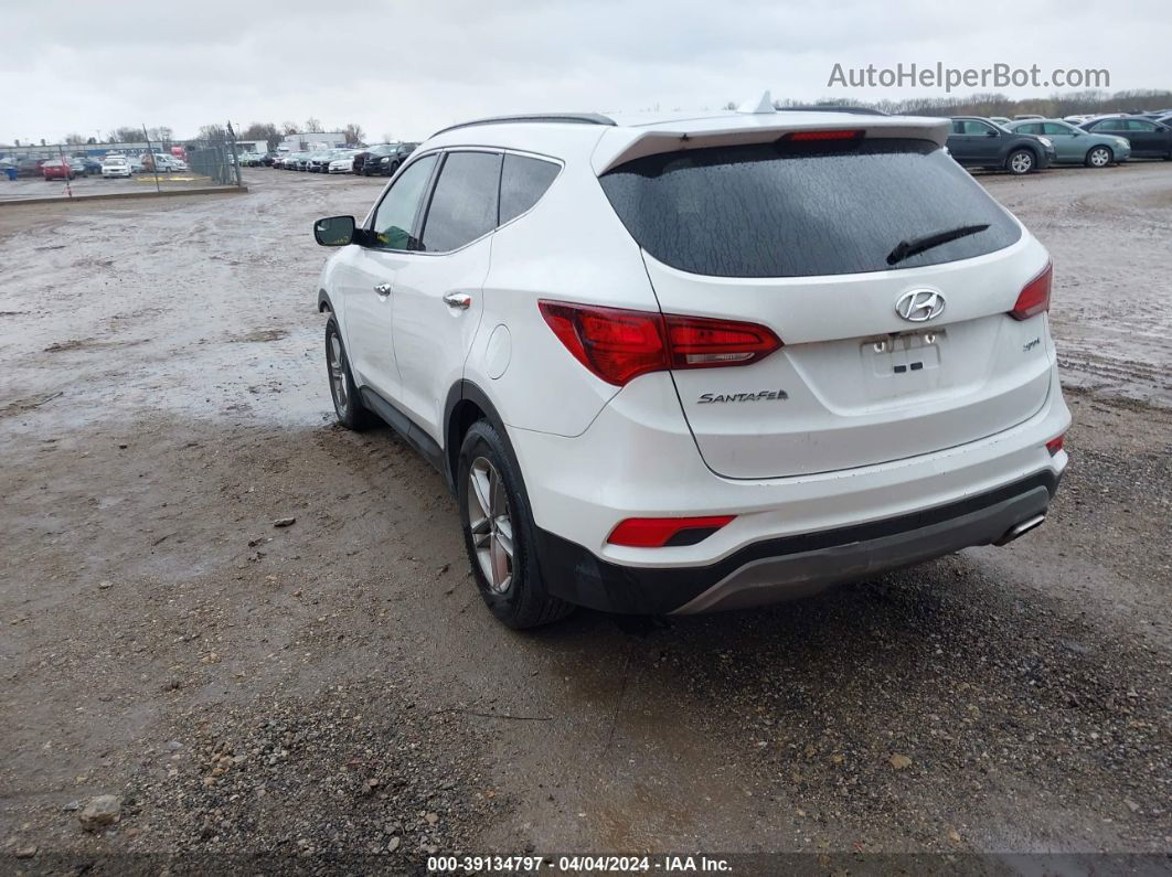 2018 Hyundai Santa Fe Sport 2.4l White vin: 5XYZU3LB9JG543255