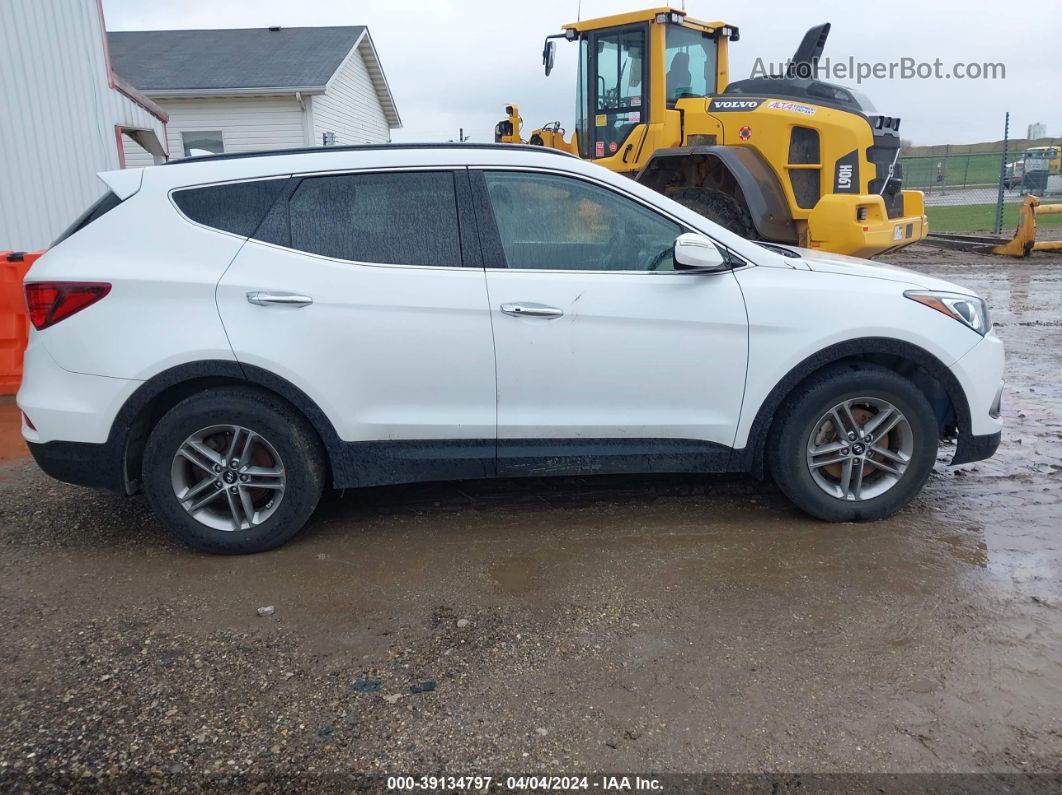 2018 Hyundai Santa Fe Sport 2.4l White vin: 5XYZU3LB9JG543255