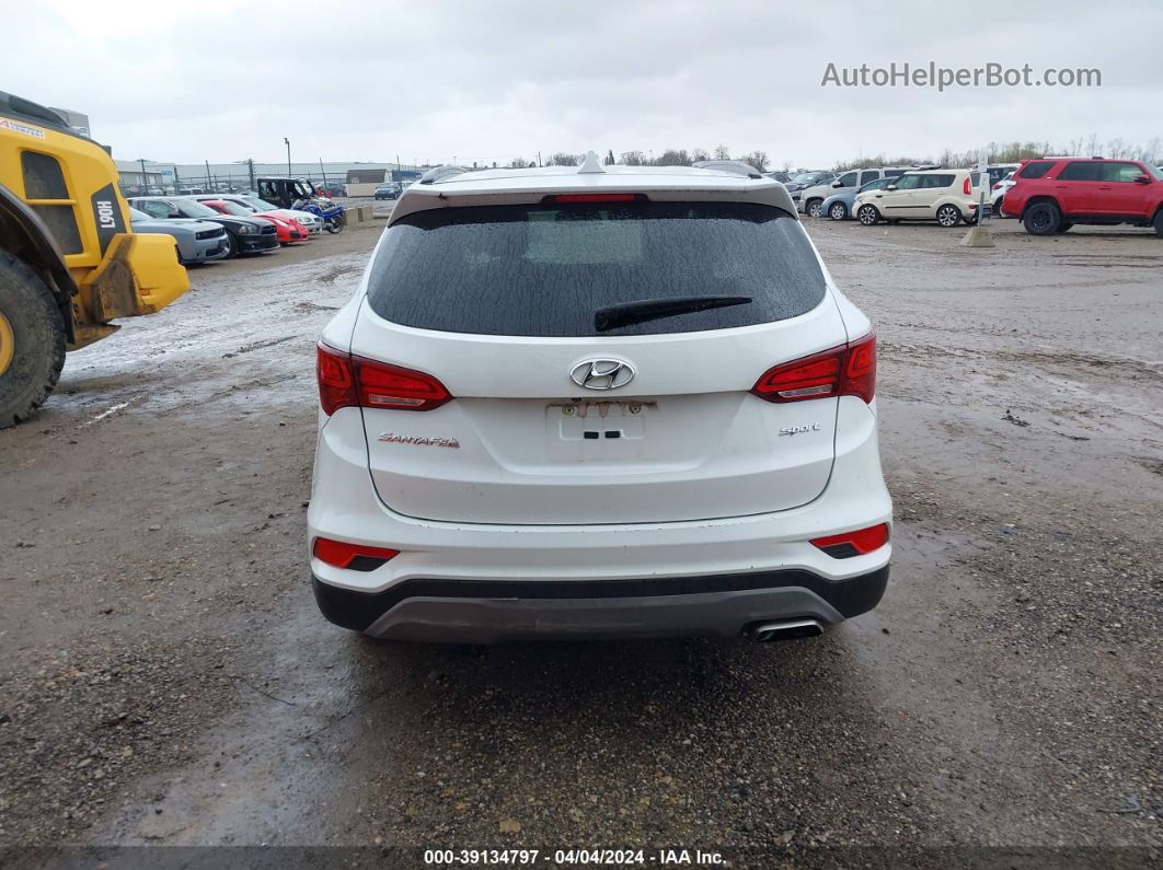 2018 Hyundai Santa Fe Sport 2.4l White vin: 5XYZU3LB9JG543255